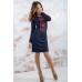 Embroidered dress "Fantasy" Navy